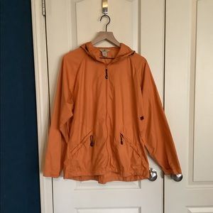 Woolrich  Windbreaker Rain Jackets Amber Orange Size Large
